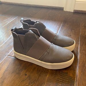 J/Slides high top platform slip on sneakers